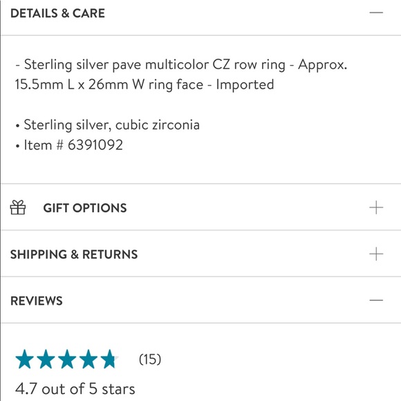 Suzy Levian Multi color Sterling Silver Ring Gorgeous! Perfect Holiday gift! - Picture 11 of 15